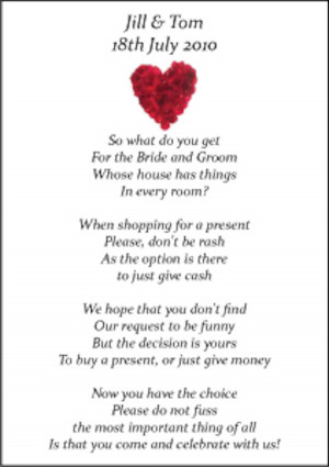 Wedding Money Poems x 75 many Designs Honeymoon, Wishing Well Savings ...