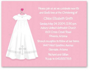 Baptism Invitations custom printed just for you!