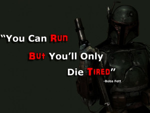 star wars black guns dark red military white quotes boba fett battle ...