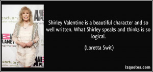 Shirley Valentine is a beautiful character and so well written. What ...