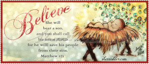 Believe Christmas Baby Jesus Free Printable