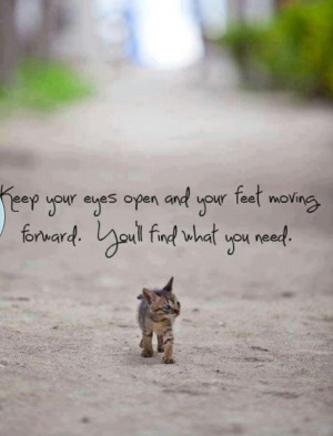 Keep your feet moving