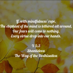 ... will come to nothing, Every virtue drop into our hands. Shantideva