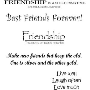 Friendship Scrapbook Quotes | My Crop Room