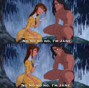 Tarzan Meets Jane Porter After Rescuing Her In Disney’s Tarzan