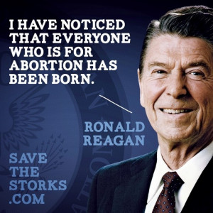 Ronald Reagan on abortion