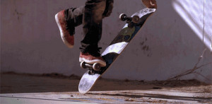 gif skate skateboarding dope skating trick dust Slow Motion