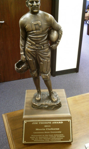 The 2011 Jim Thorpe Award won by Morris Claiborne. The Jim Thorpe ...