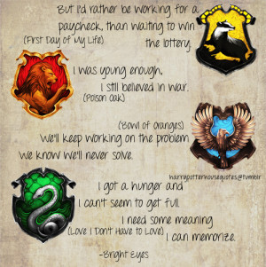 Slytherin House Quotes Harry potter # house quotes