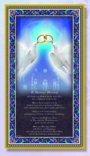 Marriage Blessing Italian Prayer Plaque - Multi-Color