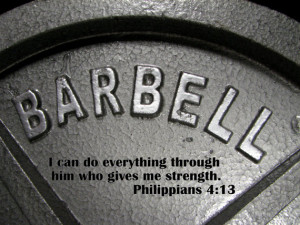 bible quote weightlifting art, training, bodybuilding, Christian art ...