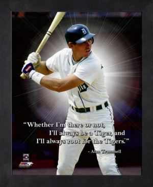 Detroit Tigers Alan Trammell Framed Pro Quote