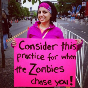 25 Funniest Running Signs At A Race: #7. Consider this for when the ...