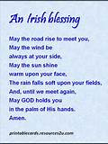 Printable motivational poem Irish Blessing – 5 » Printable Cards ...
