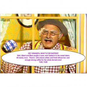 Grandpa Jones! 'Hee Haw' was a Saturday night routine at my house.