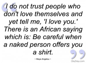 Quotes About Not Trusting People