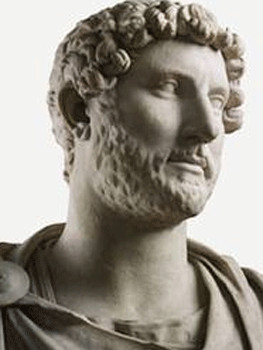 Roman Emperor Hadrian. Didn't he build, like, a wall or something in ...