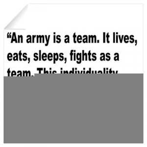 CafePress > Wall Art > Wall Decals > Patton Army Team Quote Wall Decal