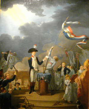 Le serment de La Fayette à la Fête de la Fédération le 14 juillet ...