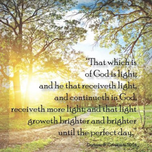 ... truth; virtue loveth virtue; light cleaveth unto light” (D&C 88:40