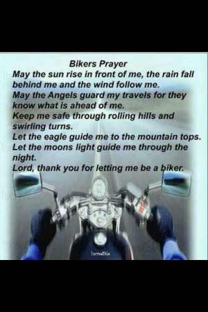 Bikers prayer