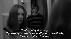 ... story suicide quotes Black & White cut tate violet harmon langodn