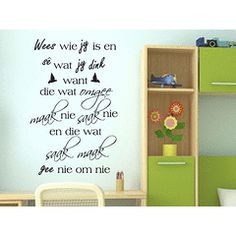 Saak Maak Afrikaans wall quote Vinyl Wall Art Quote Sticker Decal ...