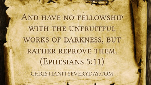 Bible Verse Quote: Ephesians 5:11