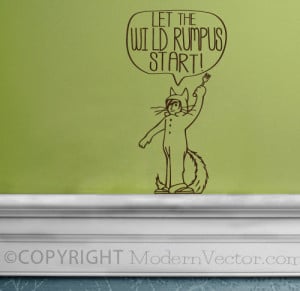 Wild Things Are Quote Vinyl Wall Decal Sticker Lettering Let the Wild ...