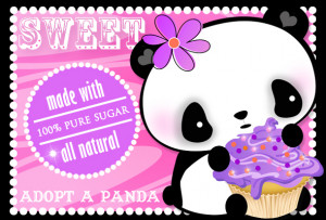 Sweet Panda Cupcake Art Print Download! Love, Sugarluxe