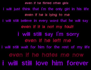 because i love you...