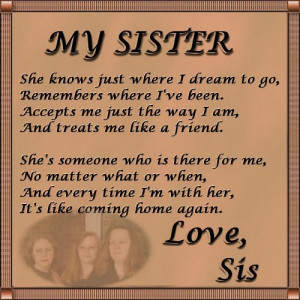 images for sister love poem