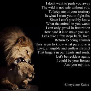 Lion poem poetry lioness love poet animal roar growl