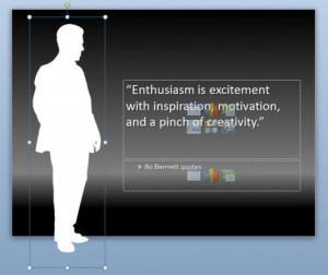 ... here you can change the layout of your PowerPoint quote in this way