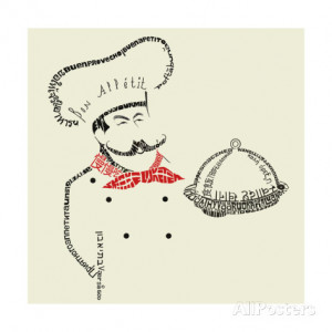 French Chef Art Print
