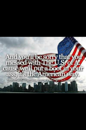 American way...and uncle sam put your name at the top of his list..