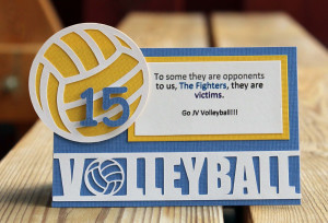 ... volleyball cut and some borders. I used both on my locker tag below