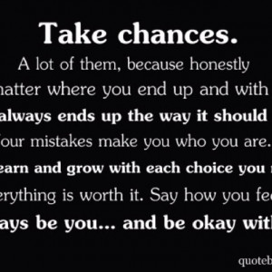 always be you ....and be okay with it.