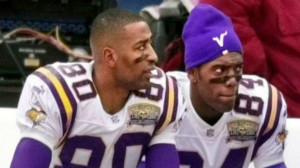 Cris Carter and Randy Moss