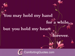 Love Quotes for Him – You Hold my Heart Quote