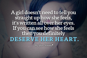 Love Picture Quotes - A girl doesn't need to tel you