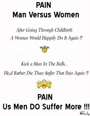 pain of man vs women men vs women quotes men