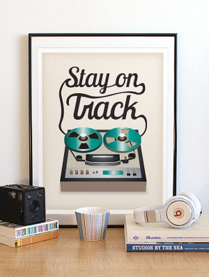 ... . Positive Quote Art. Stay on Track 8x10 Print. $15,00, via Etsy