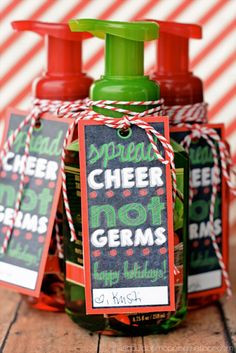 CUTE Christmas Soap Gift with free tags { lilluna.com } More