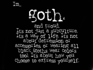 Proud to be Goth - Goth Style Picture