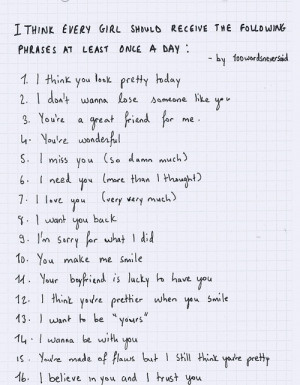 LE LOVE BLOG LOVE QUOTES EVERY GIRL SHOULD RECEIVE THE FOLLOWING ...