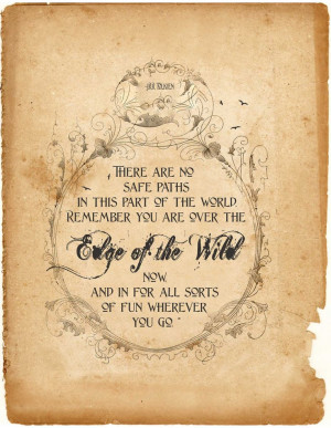 Hobbit Quote Print, Inspiration Art Typography, Brave, Tolkien ...