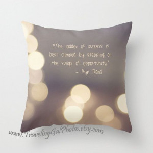 Inspirational Pillow Cover quotes art print festive holiday bokeh ...