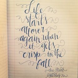 Lettering - Sarah Ann Campbell, quotes
