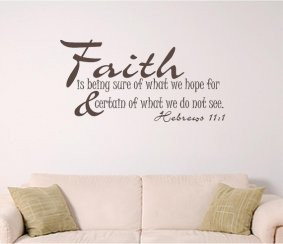 Home Home Décor Faith Bible Verse Wall Graphic